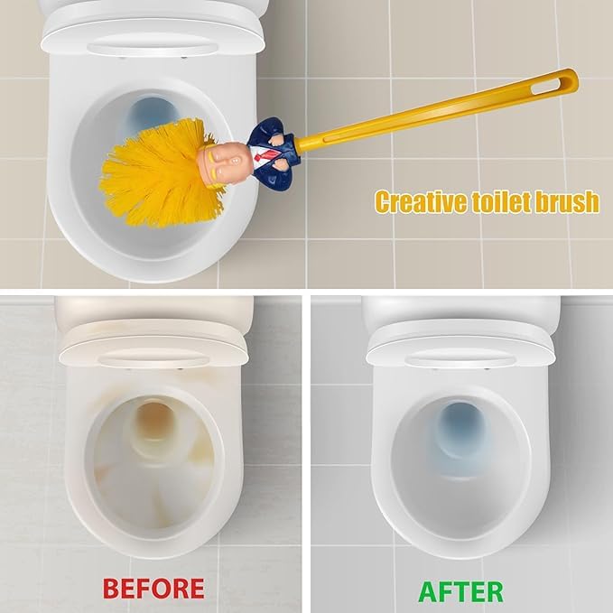 Bivpreom Maga-inspired humorous bathroom décor, ideal gag gift or conversation starter.