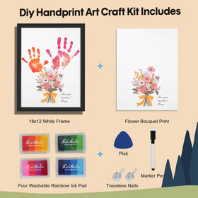 Bixinyo Rainbow ink pads provide vivid, safe colors for family prints.