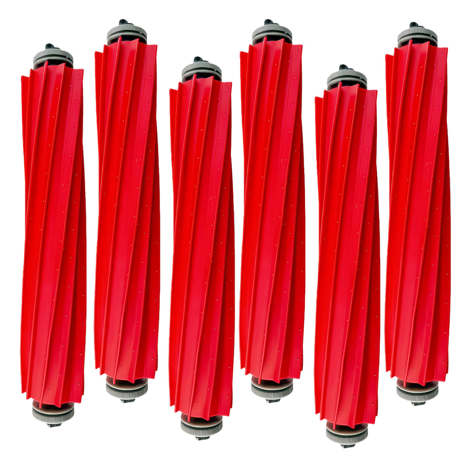Bizete rubber main brush replacement for Roborock, durable and hair-resistant.
