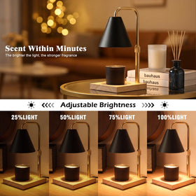 BJFFN adjustable-height base and pole enabling jar candle compatibility.