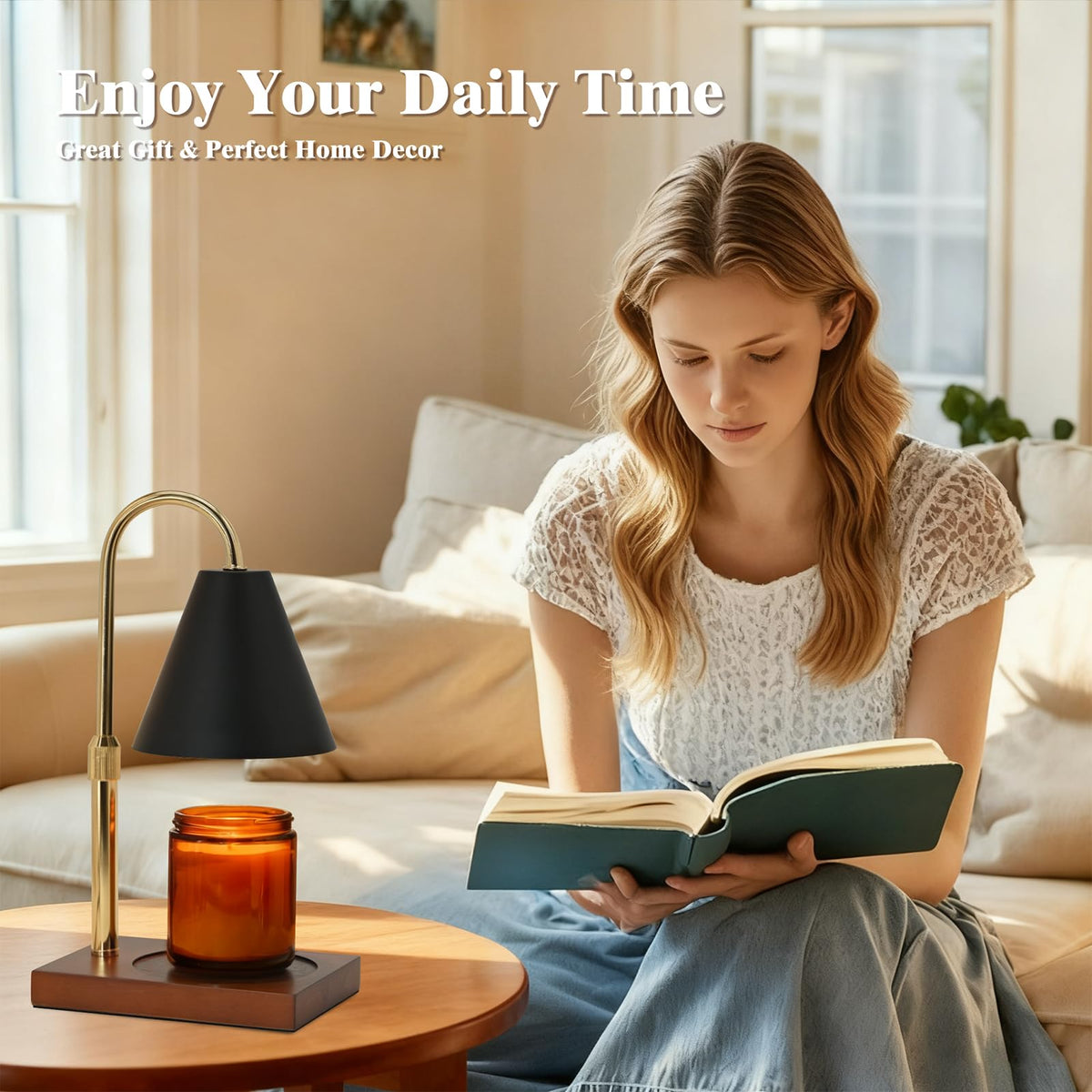 BJFFN Candle Warmer Lamp dimming control lets you tailor mood.