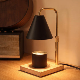 BJFFN candle warmer lamp on desk for safe, flame-free ambiance.