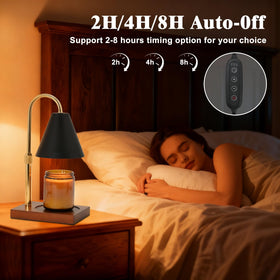 BJFFN Candle Warmer Lamp timer function enables convenient auto-off.