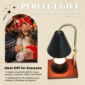 BJFFN Candle Warmer Lamp wooden base supports diverse room setups.