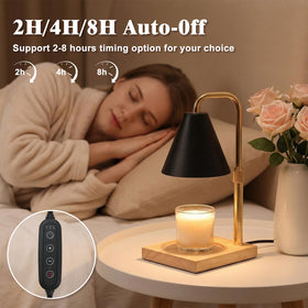 BJFFN timer and dimming controls for customized ambience.