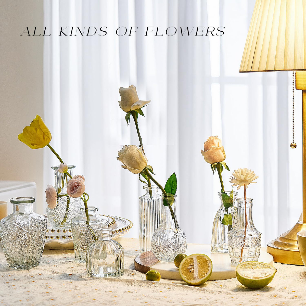BJONKZ thick clear glass emphasizes transparency and texture