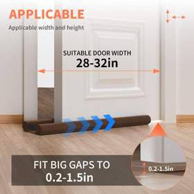 BKSAI soft flannel fabric door seal provides discreet draft protection.