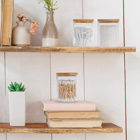 BKYFPQ bamboo lids blend with any decor style.