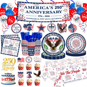 BKYVFDP USA 250th banner showcases iconic patriotic design for memorable Fourth of July celebrations