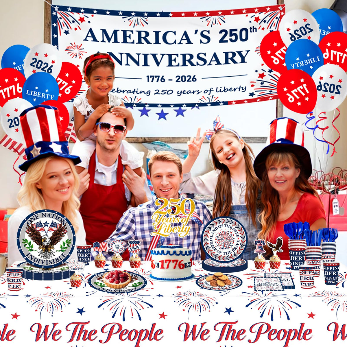 BKYVFDP 250th dessert plates bring color and convenience to dessert centered celebrations