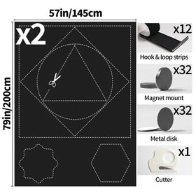 BKSAI 2-pack blackout window cover ships with magnets.