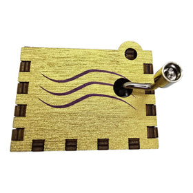 Black Bazaar palm-sized music box fits in the hand for easy display.
