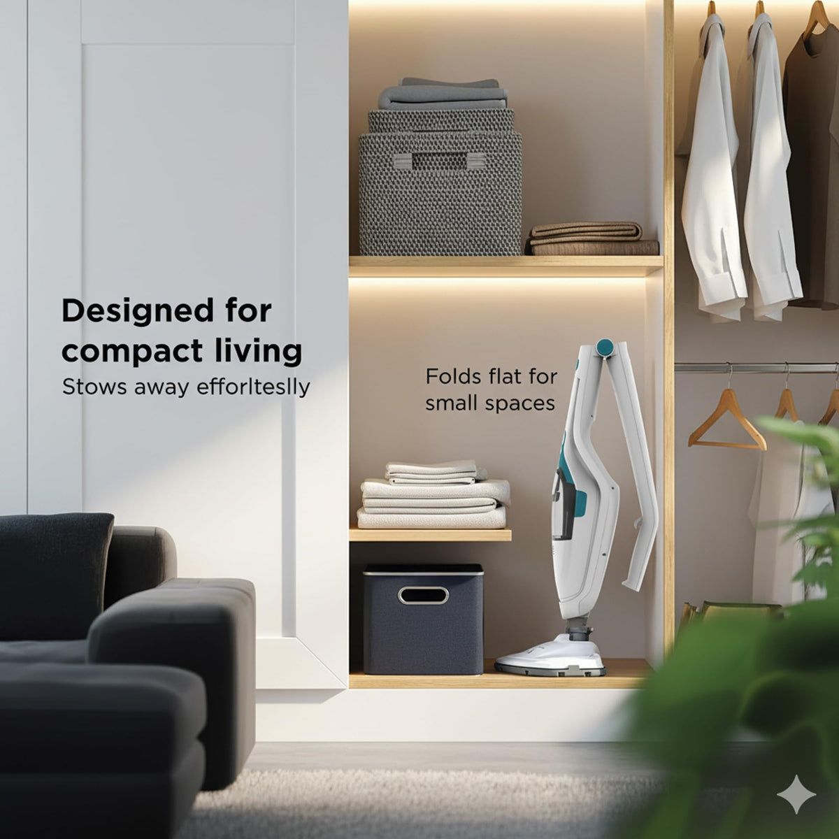 BLACK+DECKER versatile steam cleaner for floor and handheld tasks.