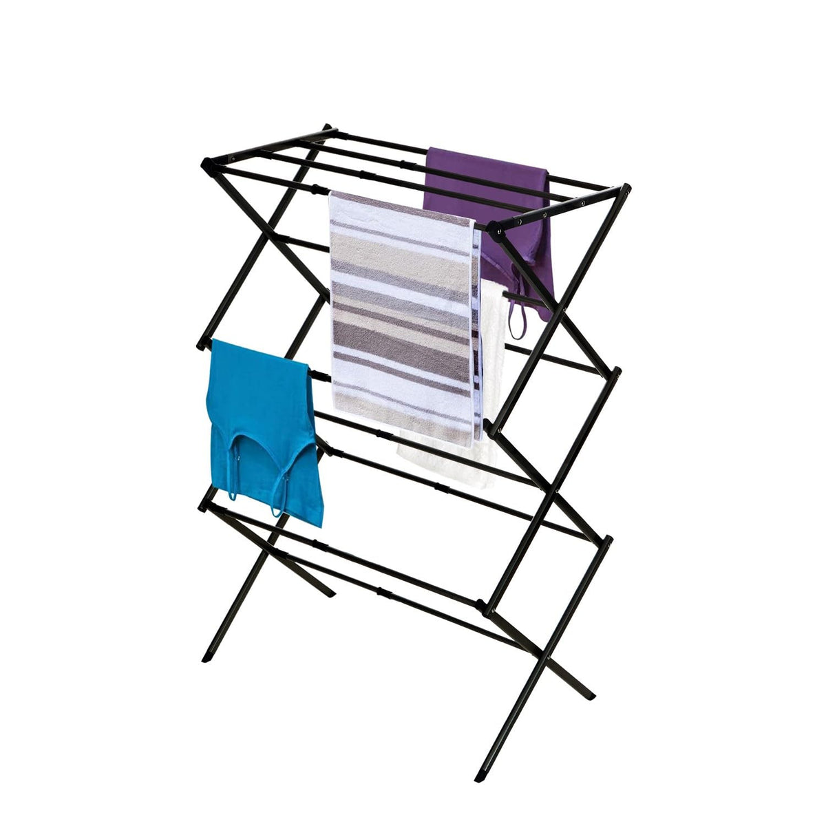 Black+Decker 3-Tier Expandable rack top view for efficient air drying.