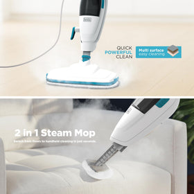 BLACK+DECKER 13-accessory bundle expands cleaning options for tile and hardwood.