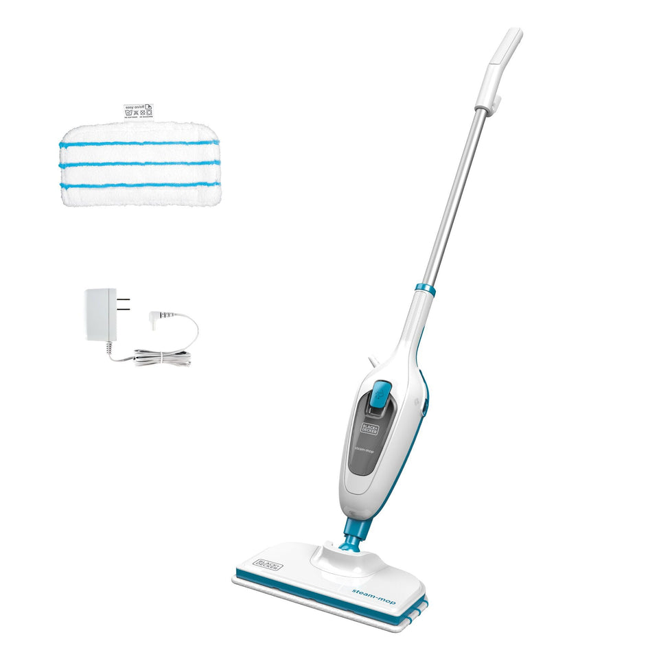 BLACK+DECKER Steam Mop ready in 30 seconds for fast, chemical-free cleaning