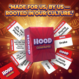 Black girls night games vibe with Hood Charades energy and smiles