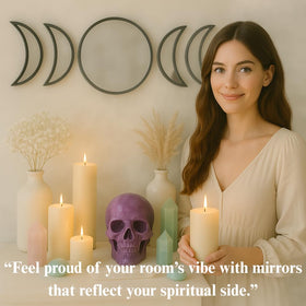 Crystal-clear reflection brightens spaces and mirrors natural light