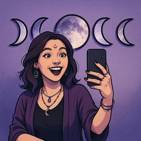 Moon phase focus supports mindful decor and soothing room energy