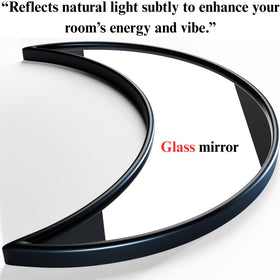 Black Magic Witch moon mirror is lightweight and removable without damage