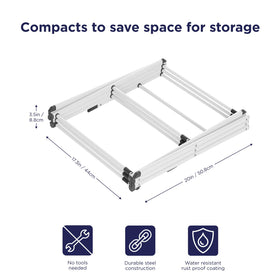 BLACK+DECKER rack showcases stable structure to prevent collapse during use.
