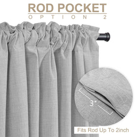100% Blackout Shield thermal-insulated curtain design moderates temperature and protects furniture