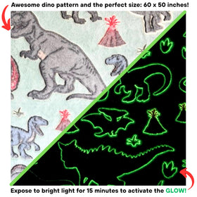 Blanket Buddies dinosaur blanket ultra-soft delivers plush comfort during snuggle time.