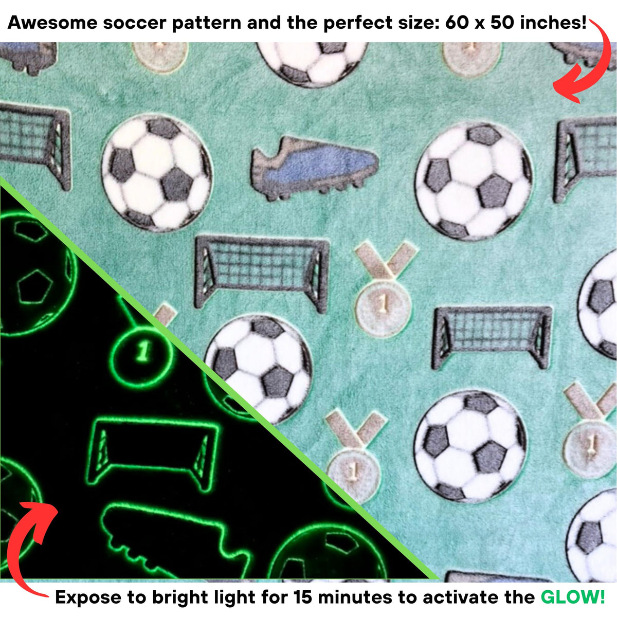 Blanket Buddies cleats and medals design boosts team spirit at home