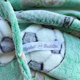 Soft fleece texture from Blanket Buddies delivers year-round warmth