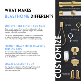 BLASTHOME removable clips offer flexible hanging options