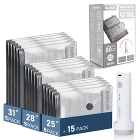 BlazeHold travel vacuum bags packaging for organized packing on the go