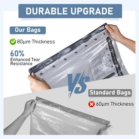 BlazeHold bag with triple-zipper seal showing superior sealing capability