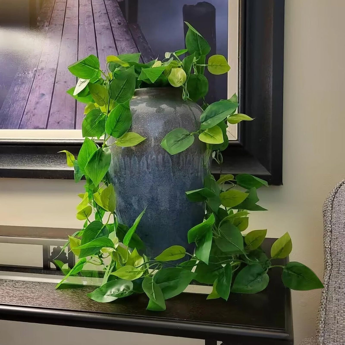 BLEUM CADE durable PVC hanging plants suitable for year-round decor.