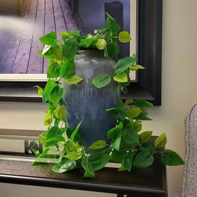 BLEUM CADE durable PVC hanging plants suitable for year-round decor.