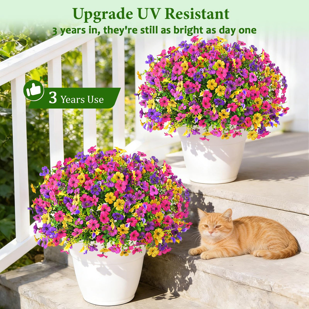 BLEUM CADE weatherproof artificial plants for outdoor use