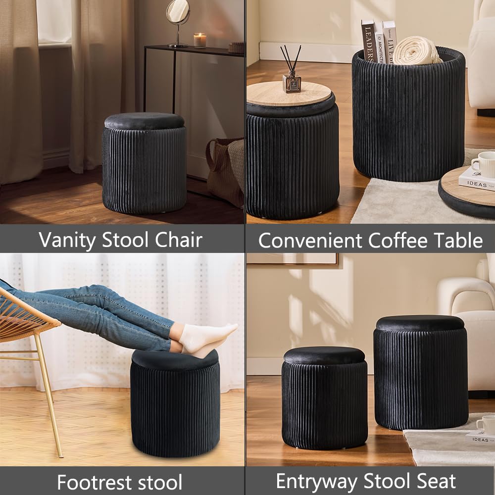 BLEXA storage ottoman helps keep living spaces organized and clutter-free