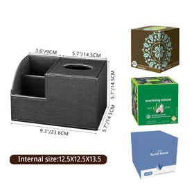 BLIENCE tissue box cover with easy-refill design makes tissue replacement quick.