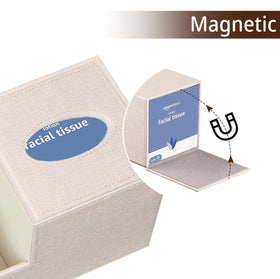 BLIENCE tissue box cover includes two storage compartments.