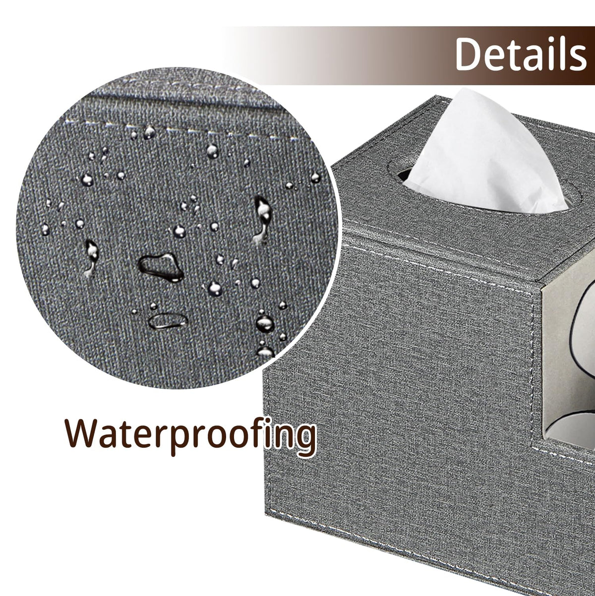 BLIENCE tissue box cover blends with home decor for living room or bedroom.