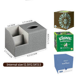BLIENCE tissue box cover with magnetic top simplifies refilling and keeps lid secure.