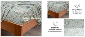 Bliss Casa Blossom all-season bedding for year-round comfort and wrinkle resistance.