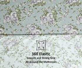 Bliss Casa Blossom bedding set on bed showcases cozy bedroom texture.
