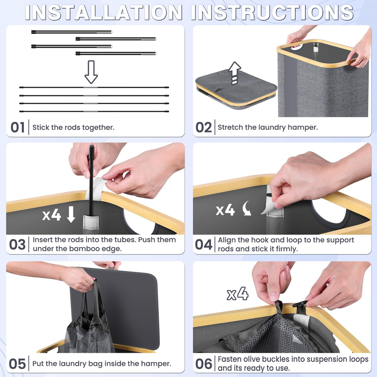 BlissTotes durable fabric maintains shape and resists wear.