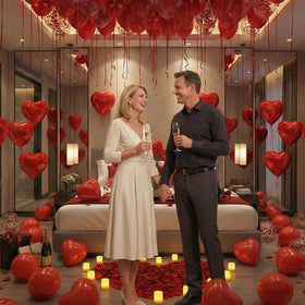 BlissBash LED candle lights provide safe, flickering ambience.