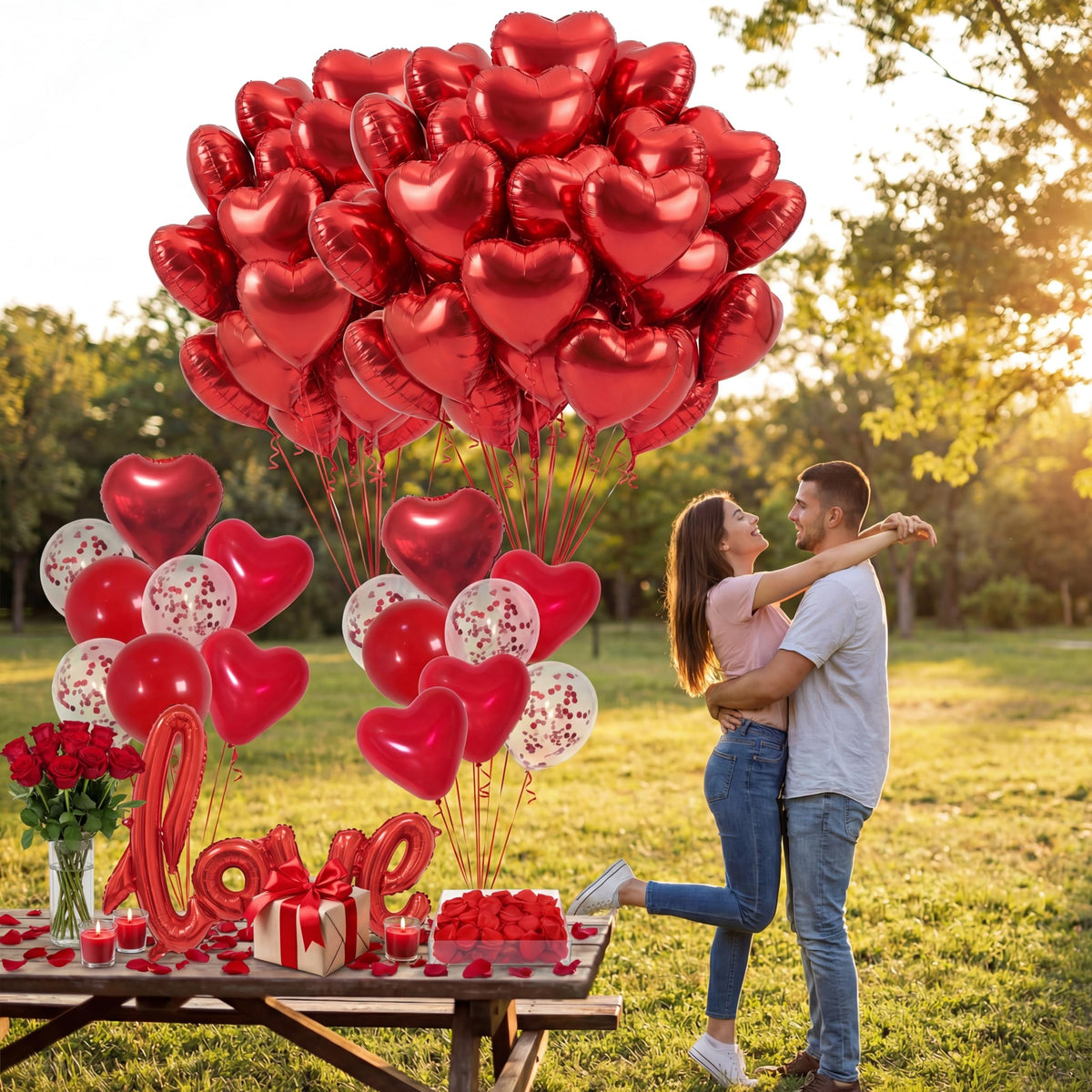 BlissBash Valentine day decor kit for romantic nights.