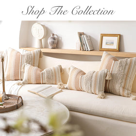 Artisan craft details from BlissBlush add character to lounge spaces.