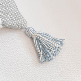 Textured fabric detail suitable for easy seasonal swaps.