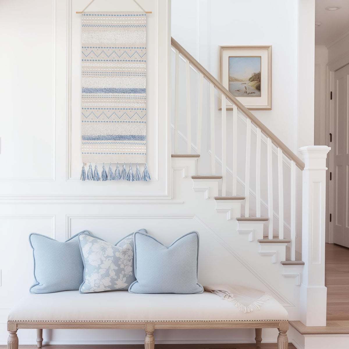 BlissBlush farmhouse style wall decor tapestry for apartments