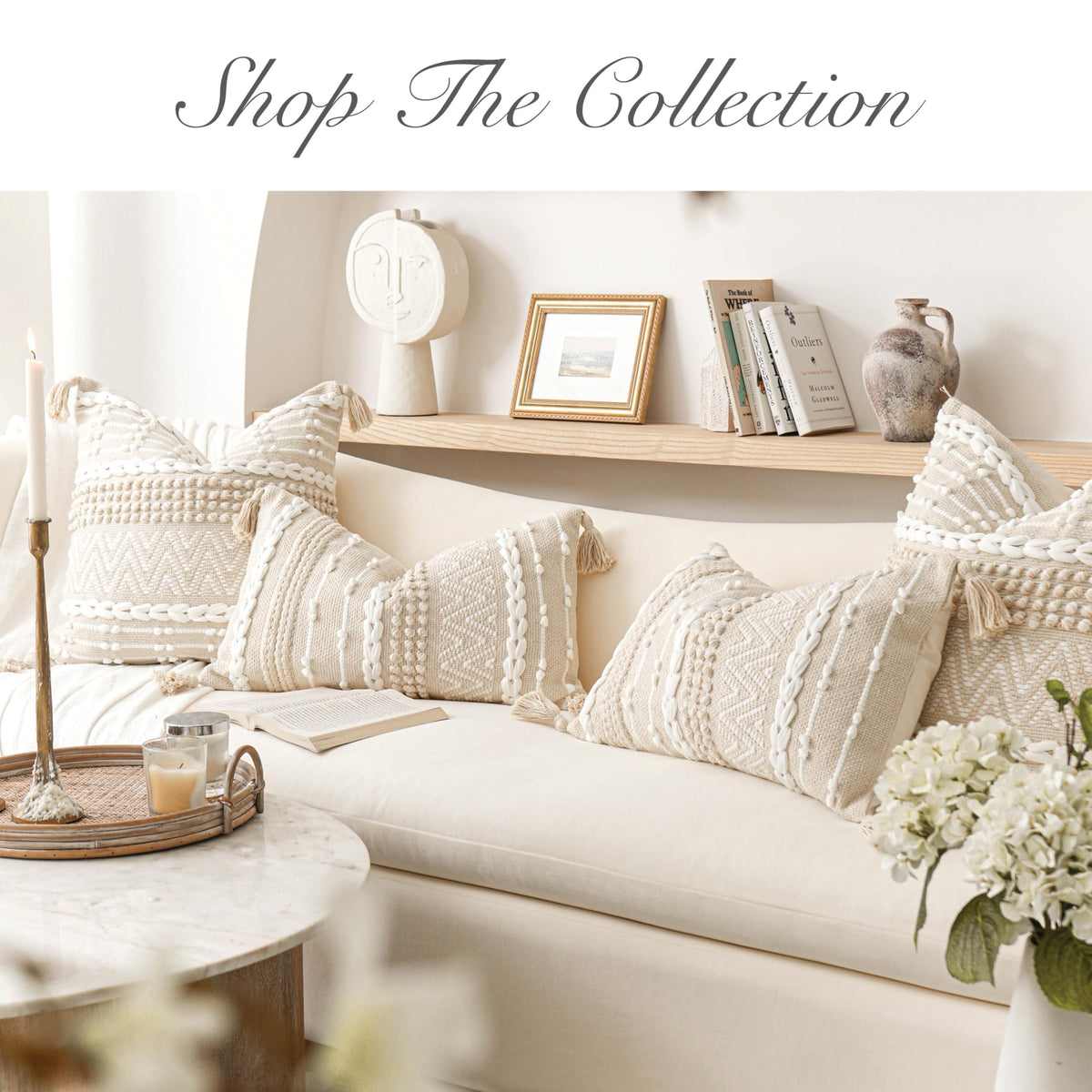 BlissBlush neutral beige and white tones fit various color schemes
