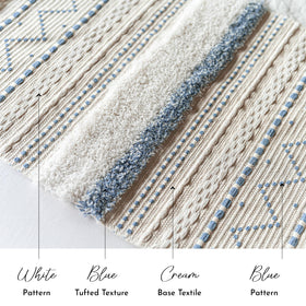 BlissBlush nursery wall tapestry offers soft coastal color accents